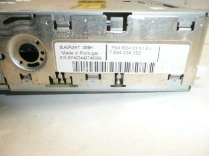 Autorádio rádio Citroën Peugeot RD4 N1 9650574977 6564V1 - Image 3