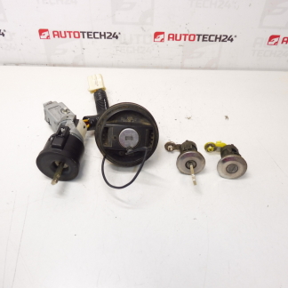 Sada zámků + 2 planžety Citroën C1 Peugeot 107 1608745780 4162FH