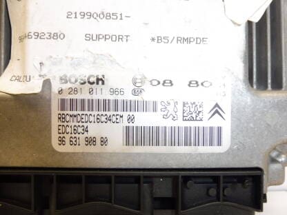 ECU Bosch EDC16C34 Citroën Peugeot 0281011966 9663190880 - Image 4