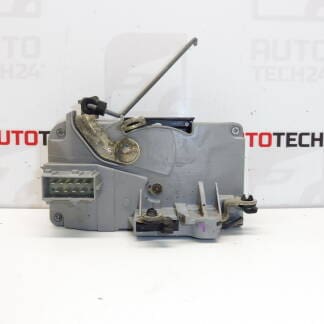 Zámek levých předních dveří Peugeot 206  do 2002 hranatý konektor 9135H3