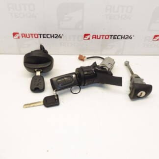 Sada zámků plus dva klíče Peugeot 207 4162KF 4162NW