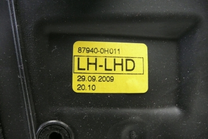 Zrcátko levé bílé Citroën C1 Peugeot 107 87940-0H010 87940-0H011