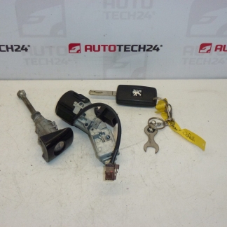 Spínací skříňka, zámek dveří a jeden klíč Citroën Peugeot 4162SP