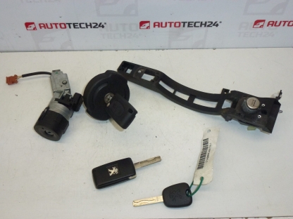 Sada zámků 3 klíče Peugeot 307 4162KF 4162KG