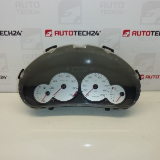 Tachometr budíky Peugeot 206 najeto 136000 km 9648836680 6104VA 6104HY