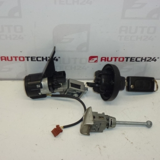 Sada zámků plus jeden klíč Peugeot 207 4162KF 4162NW