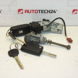 Spínací skříňka, zámek dveří a dva klíče Citroën Peugeot 4162EQ 4162EA