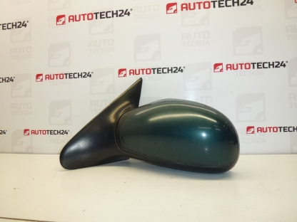 Levé zpětné zrcátko zelená metalíza Peugeot 406 8149S2