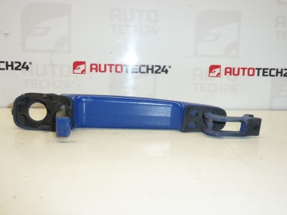 Klika dveří řidiče Citroën Peugeot modrá EGJB 9101W9
