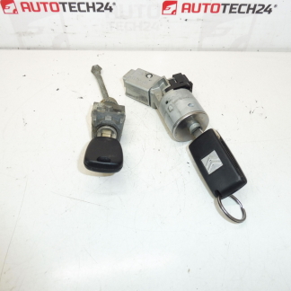 Sada zámků a 2 klíče Citroën Peugeot 4162KF 4162KC