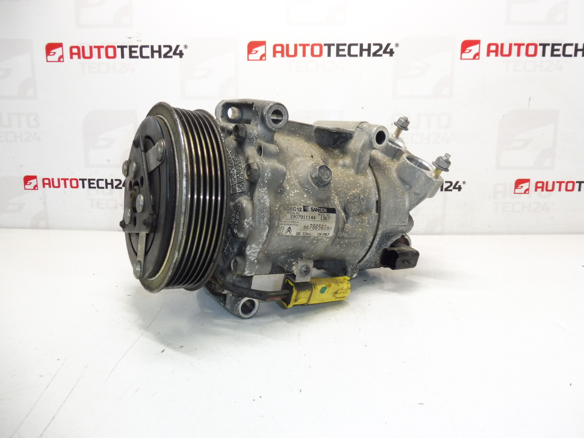 Klimakompresor Sanden SD6C12 1367 Citroën Peugeot 9678656080
