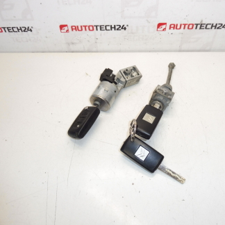 Sada zámků a 3 klíče Citroën Peugeot 4162KF 4162KC