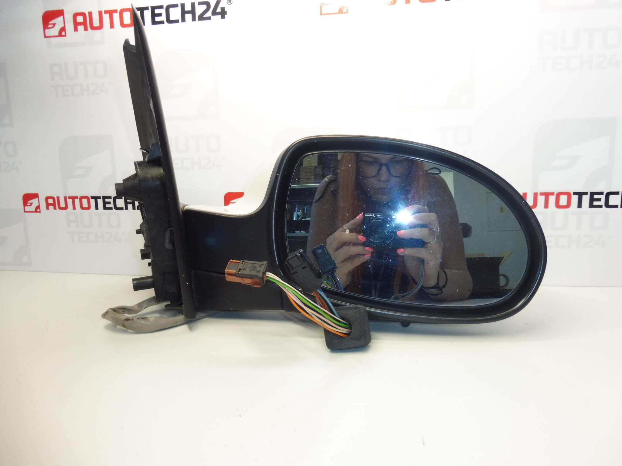 Pravé zpětné zrcátko Citroën C5 elektricky sklopné EWPB 96532993XT 8149WH - Obrázek 2